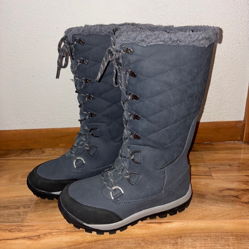 BearPaw Women's Dark Gray Winter Boots- size 10